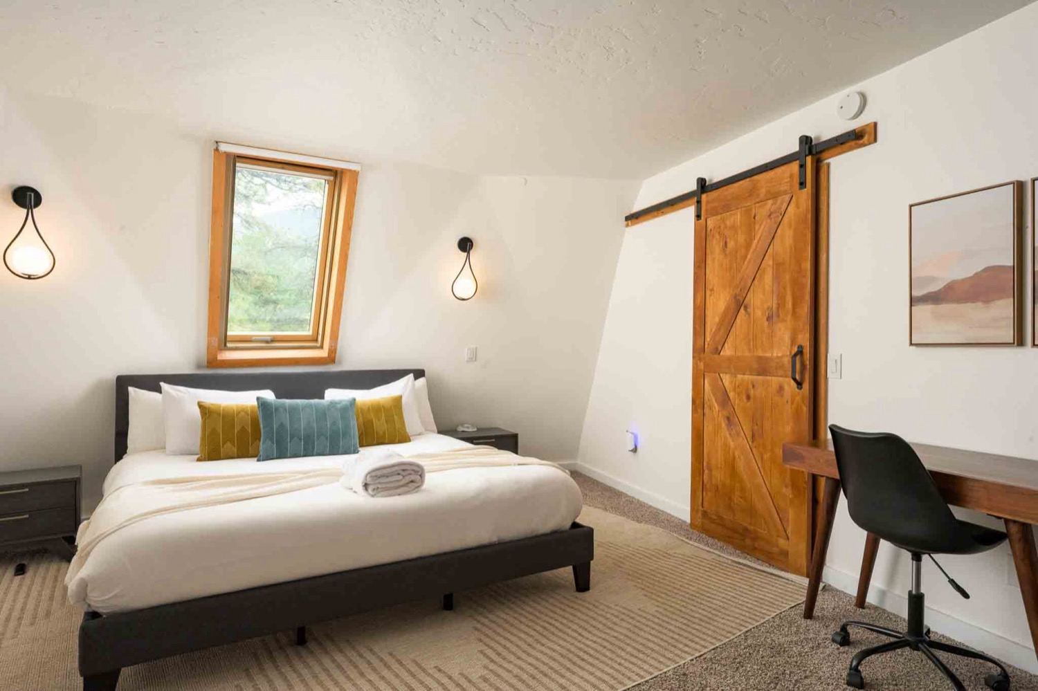 The master bedroom